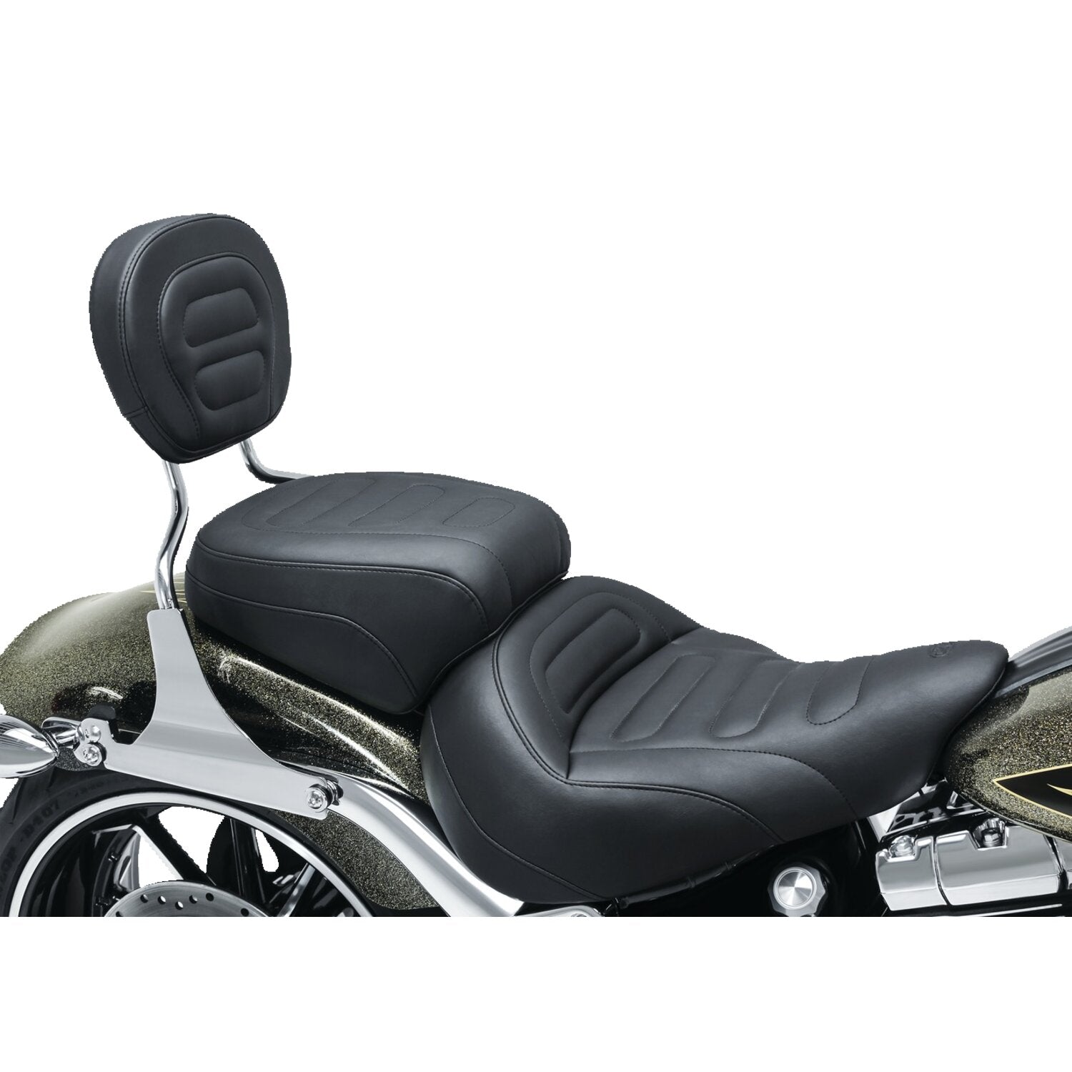 Mustang Vintage sissy bar back pad - Black