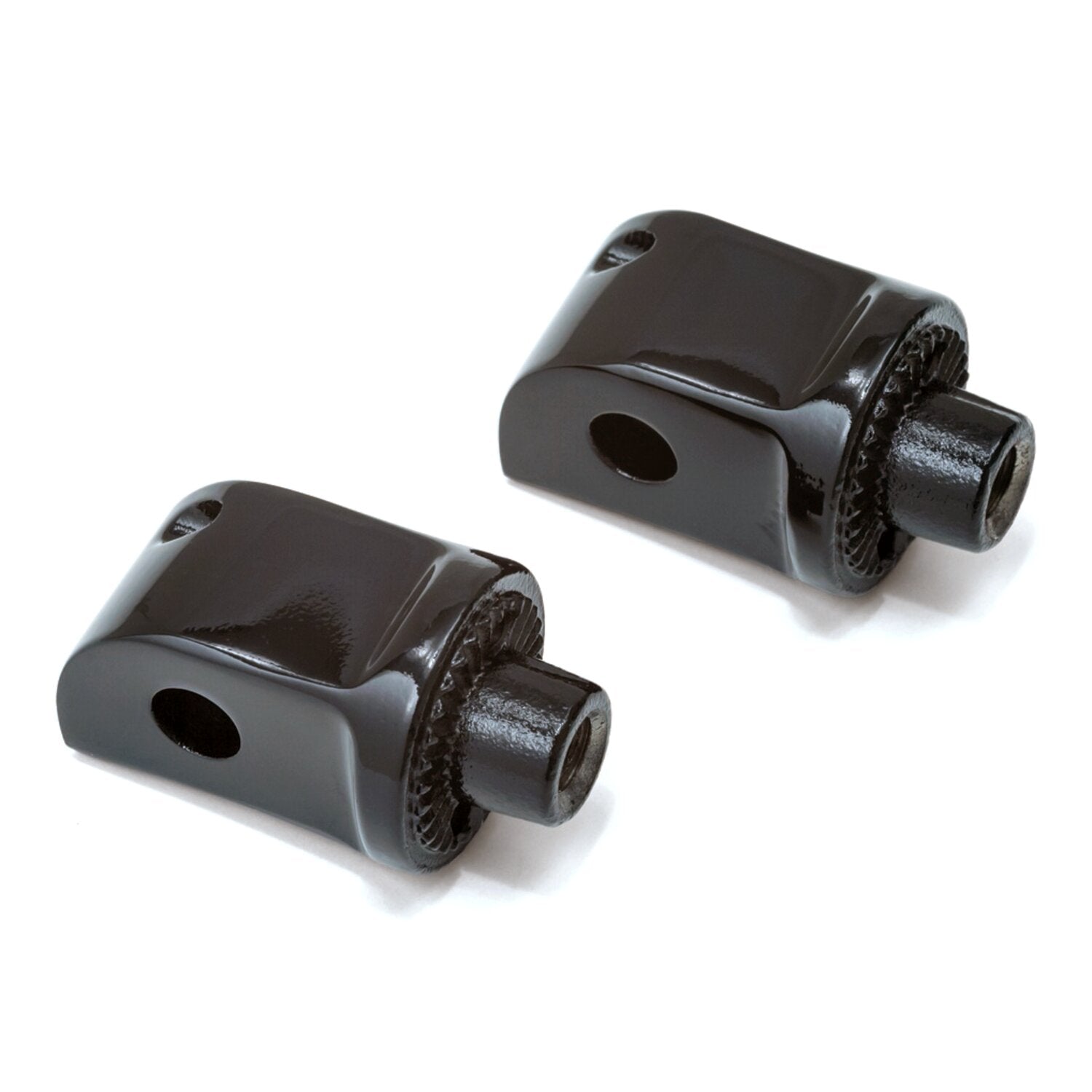 Kuryakyn Footpeg adapter splined gloss black