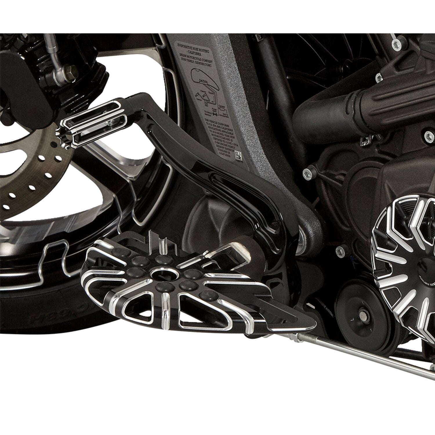 Arlen Ness 10-gauge mini rider floorboards - CC Black
