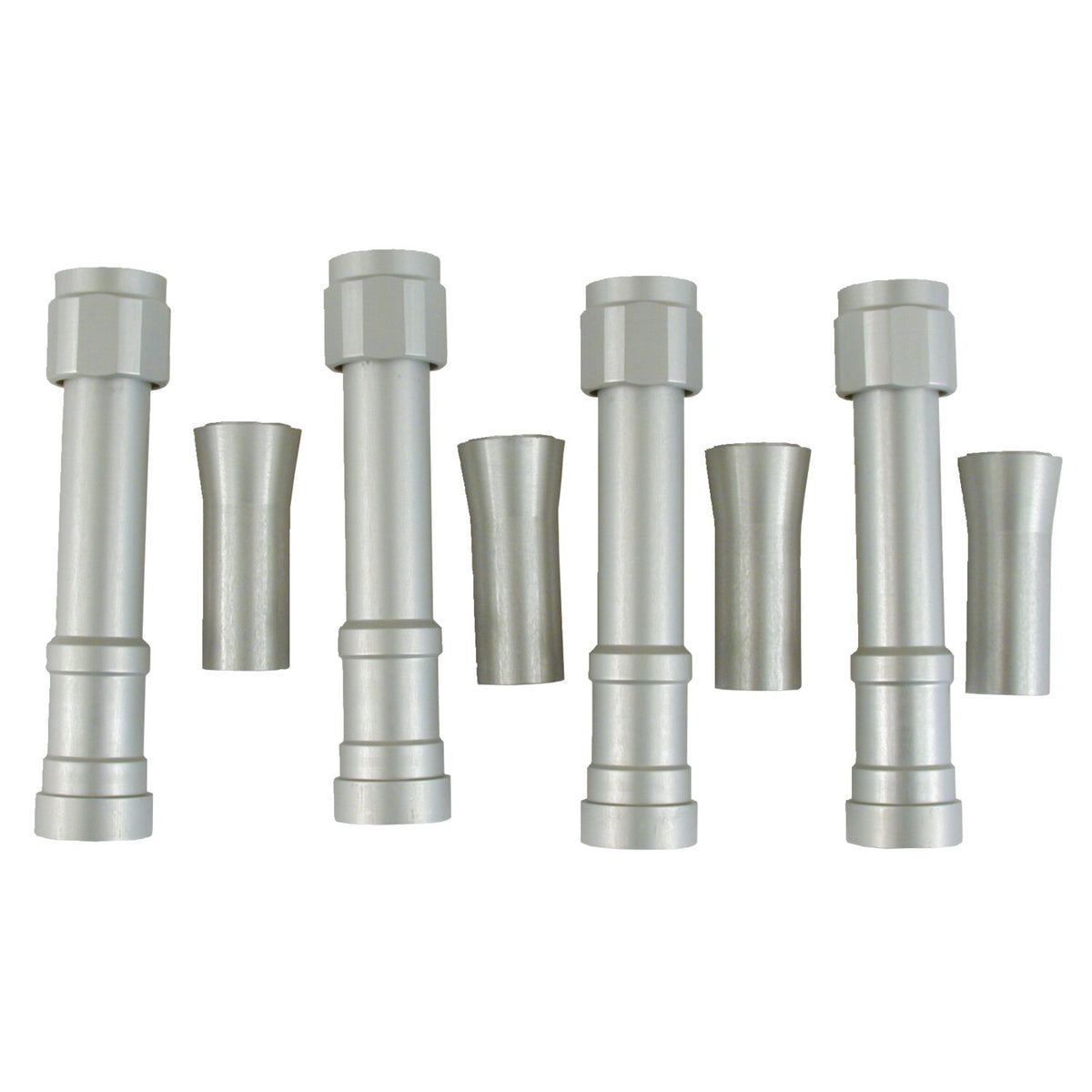 Dippert Panhead aluminum pushrod cover set - Silver