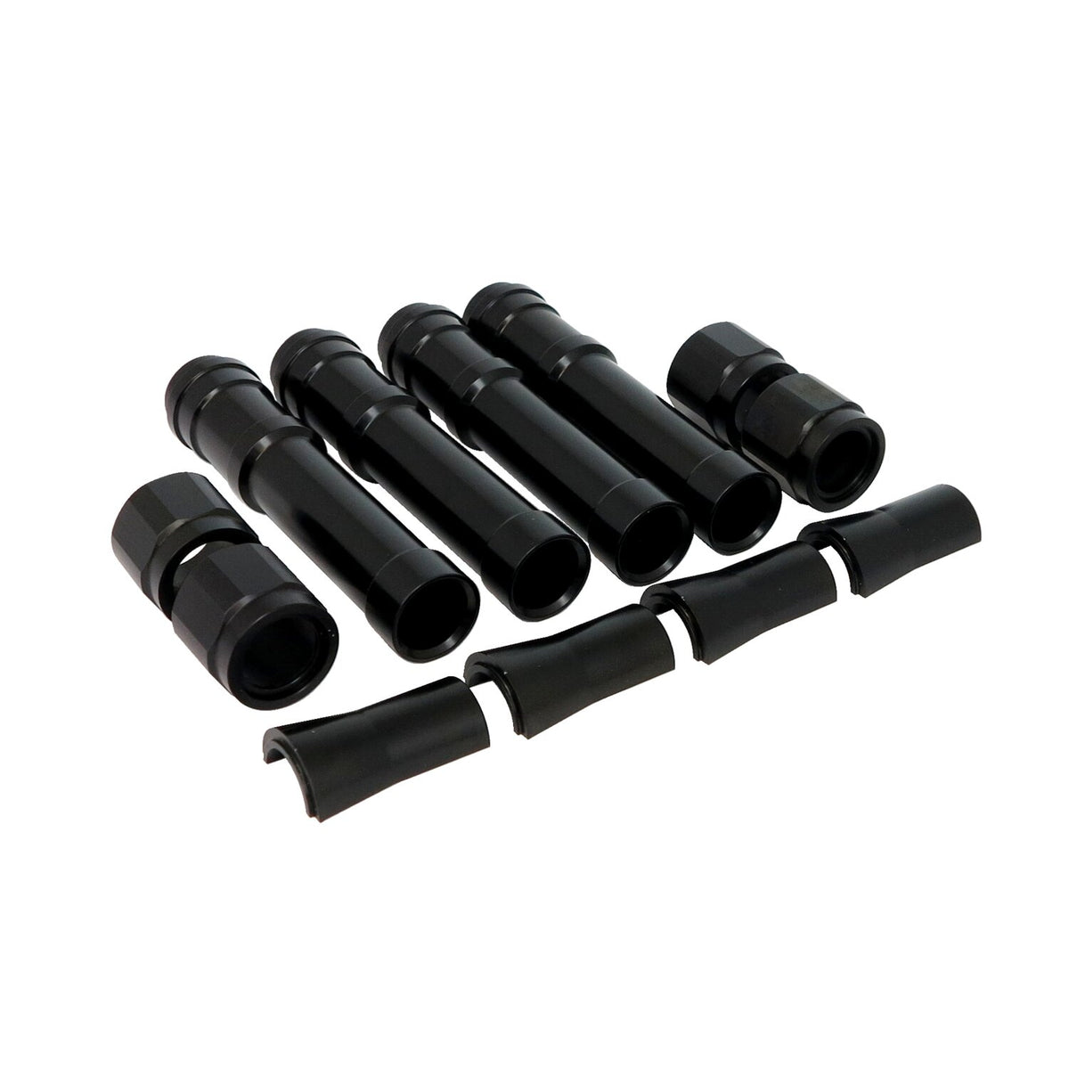 Dippert Twin Cam aluminum pushrod cover set - Black