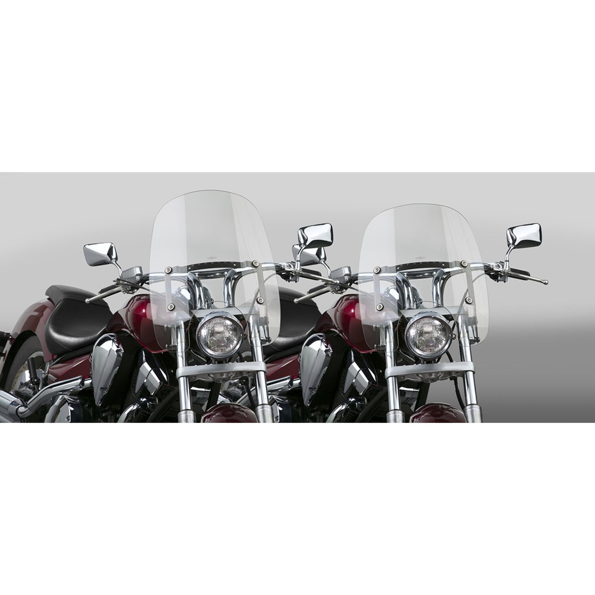 National Cycle Spartan® Quick Release Windshield - Clear 18.5''