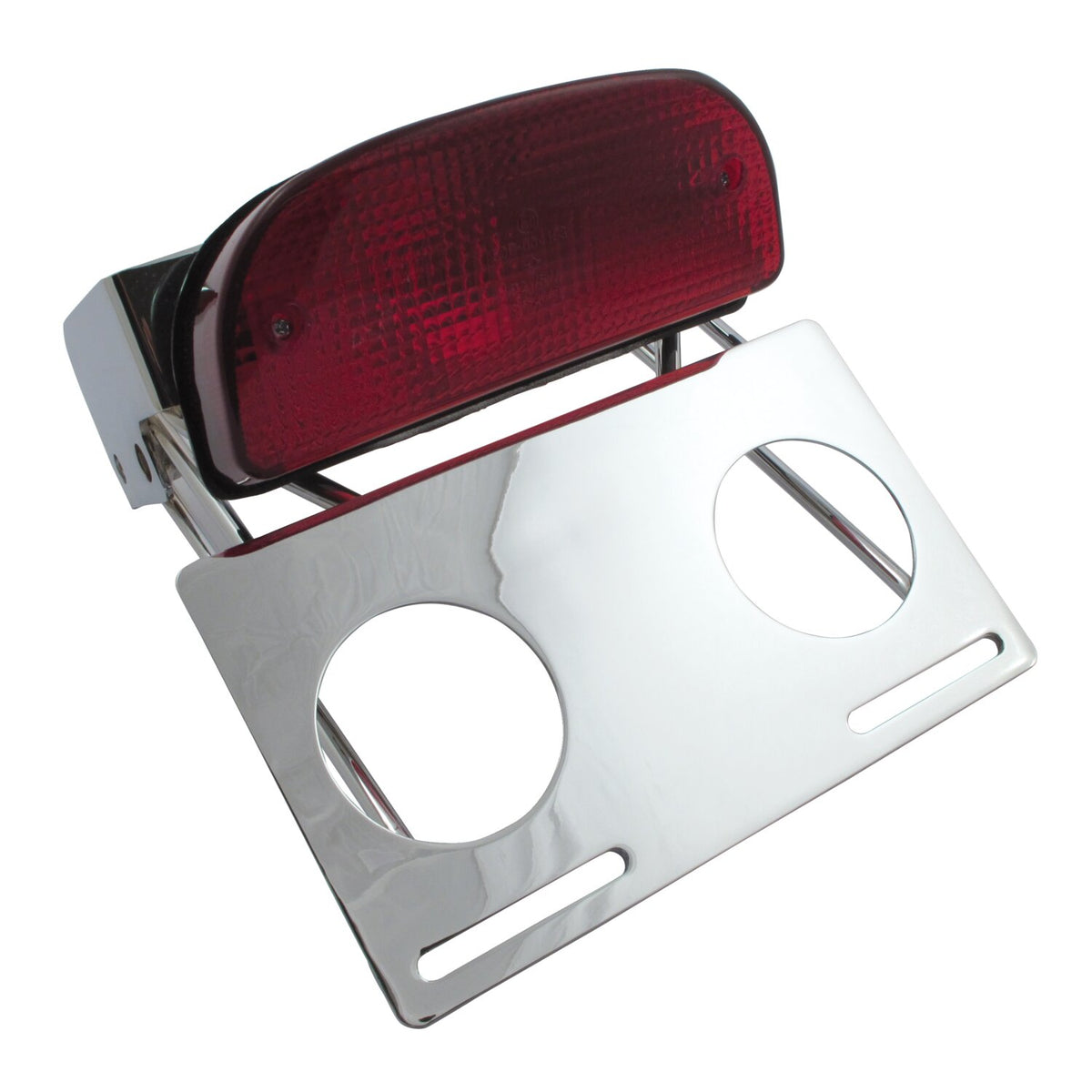 MCS Custom Fat Bob taillight kit - Chrome