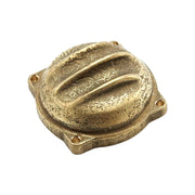 Wannabe Choppers ribbed CV carb top cover - Brass