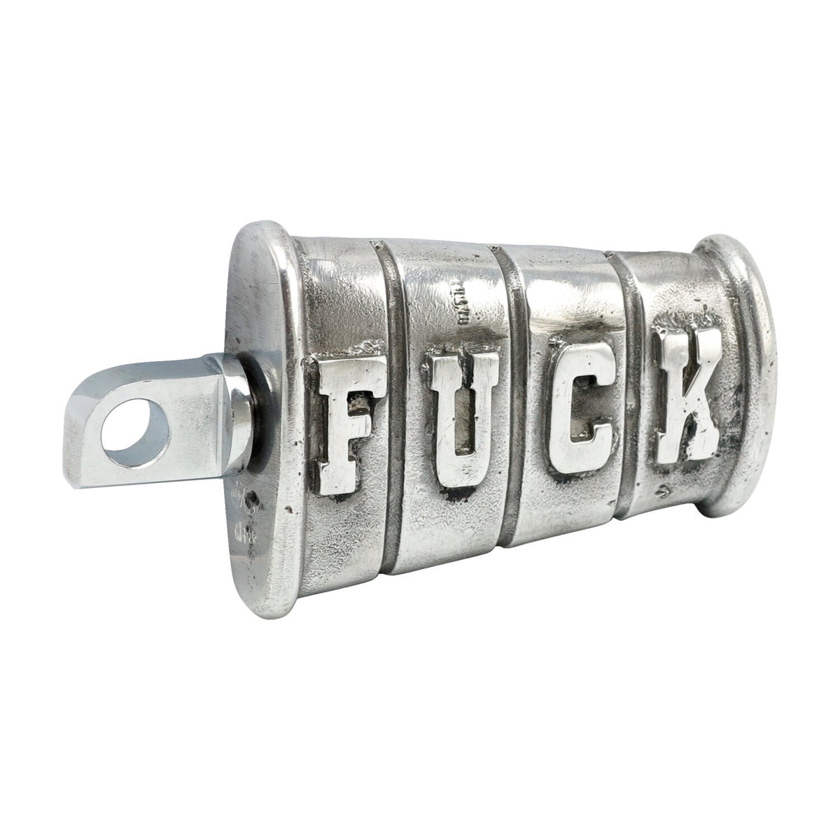 Wannabe Choppers kicker pedal 'Fuck' - Cast aluminum