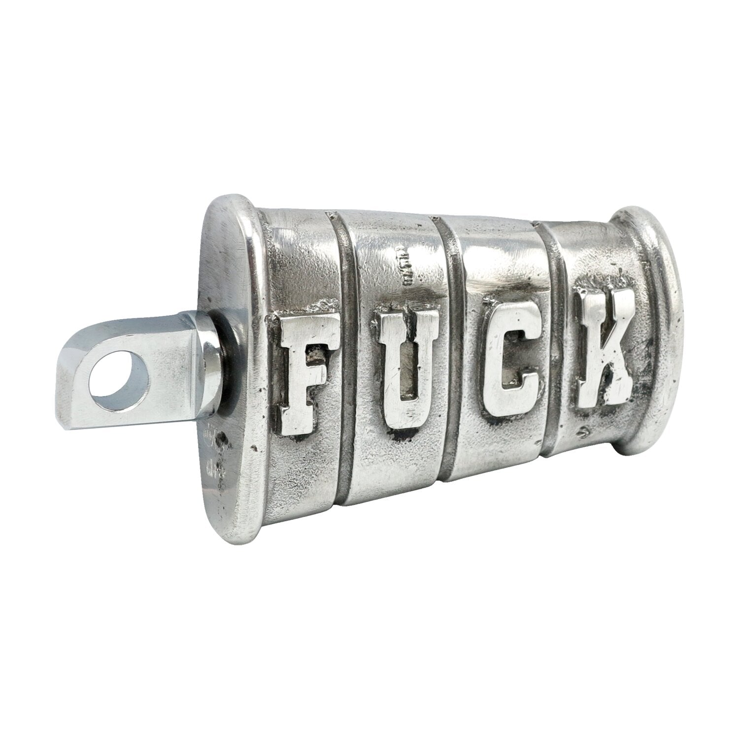 Wannabe Choppers kicker pedal 'Fuck' - Cast aluminum