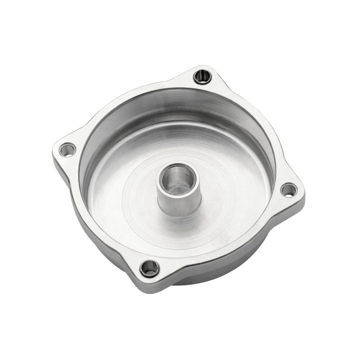 Motone CV carburetor top cover - Finned/Rippled - Polished