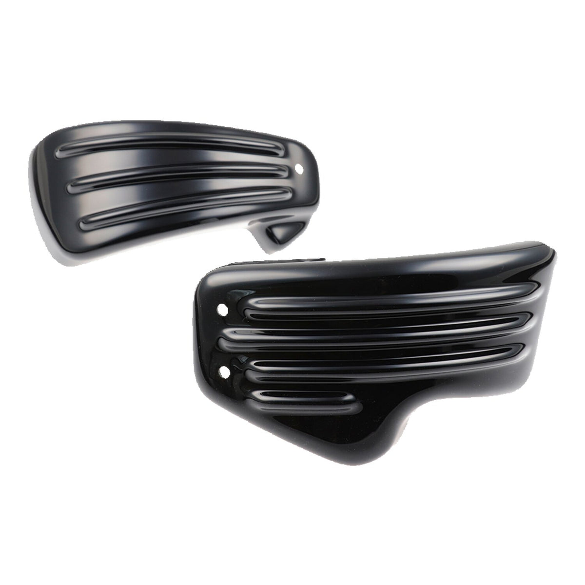 Cult-Werk side cover set 'Racing' - Gloss black