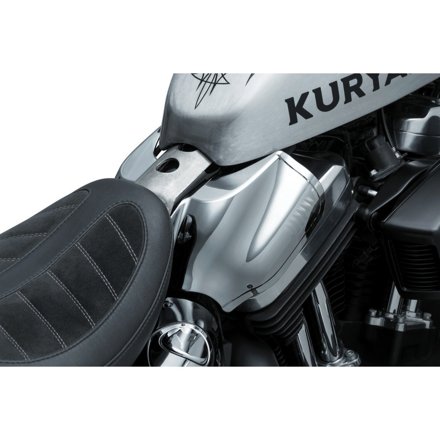 Kuryakyn Saddle shield heat deflectors - smoke