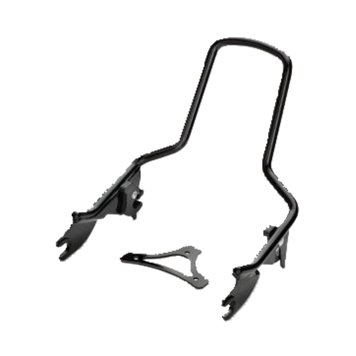 MCS Sissy bar kit 12.50" 1-piece upright - Gloss black