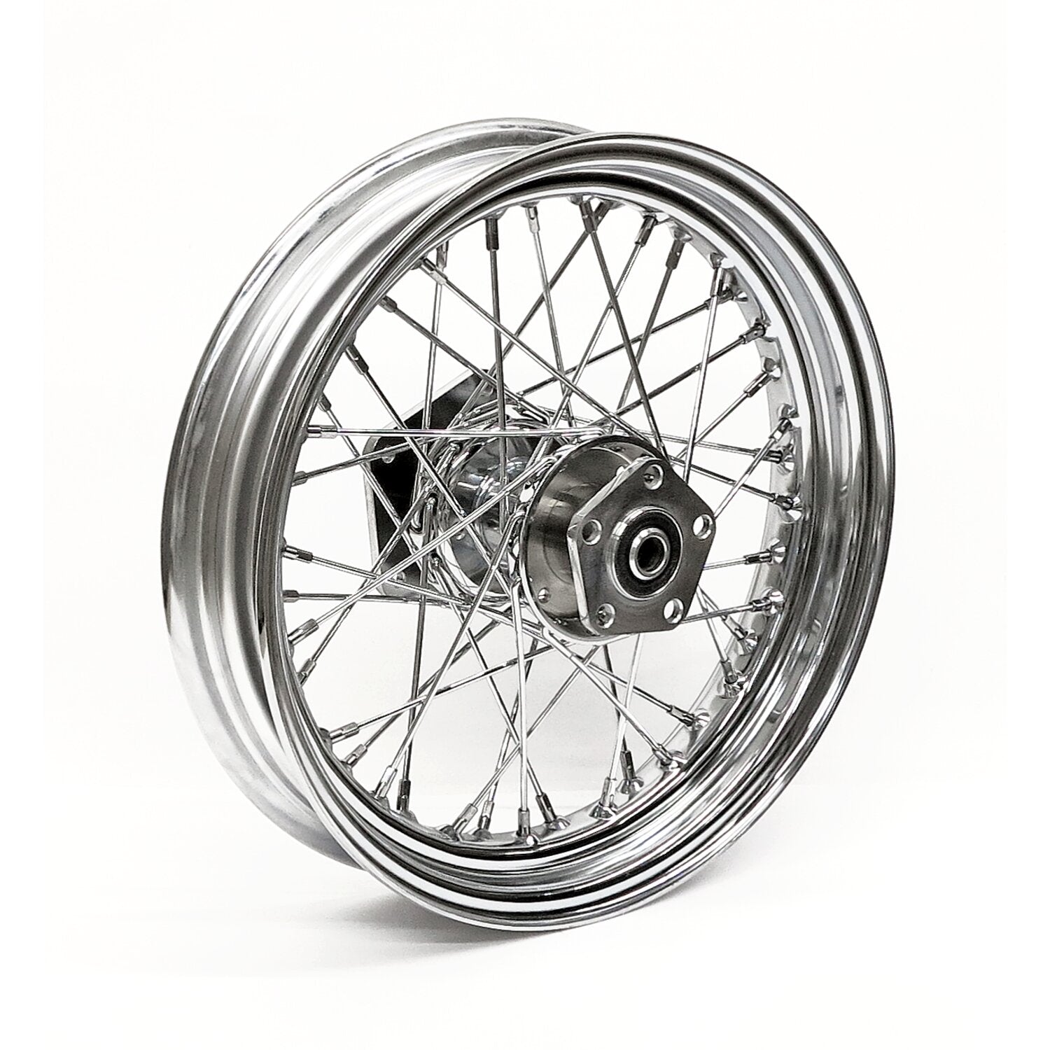 MCS 3.00 x 16 rear wheel 40 spokes chrome