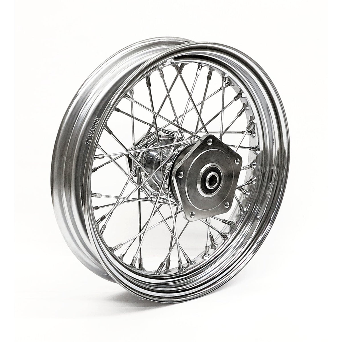 MCS 3.00 x 16 rear wheel 40 spokes chrome