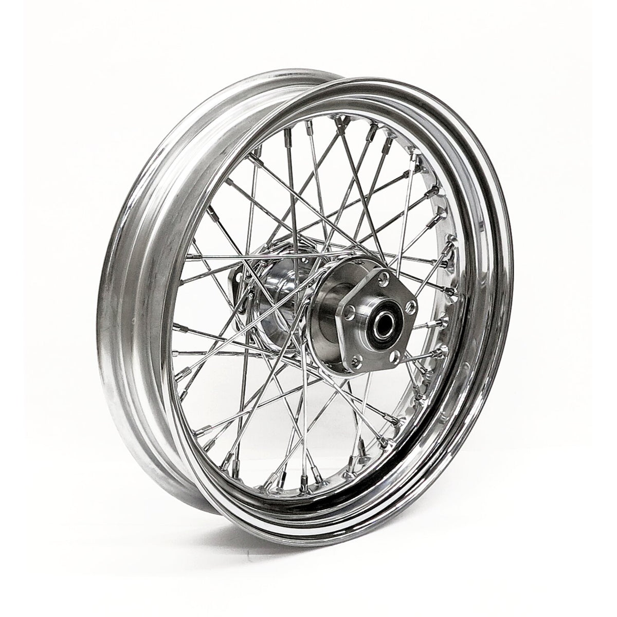 MCS 3.00 x 16 rear wheel 40 spokes chrome