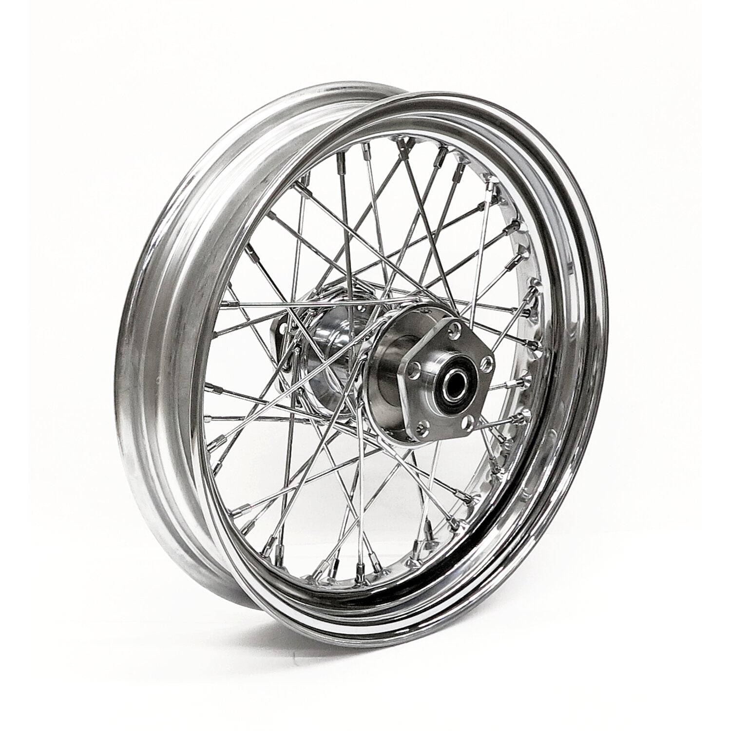 MCS 3.00 x 16 rear wheel 40 spokes chrome