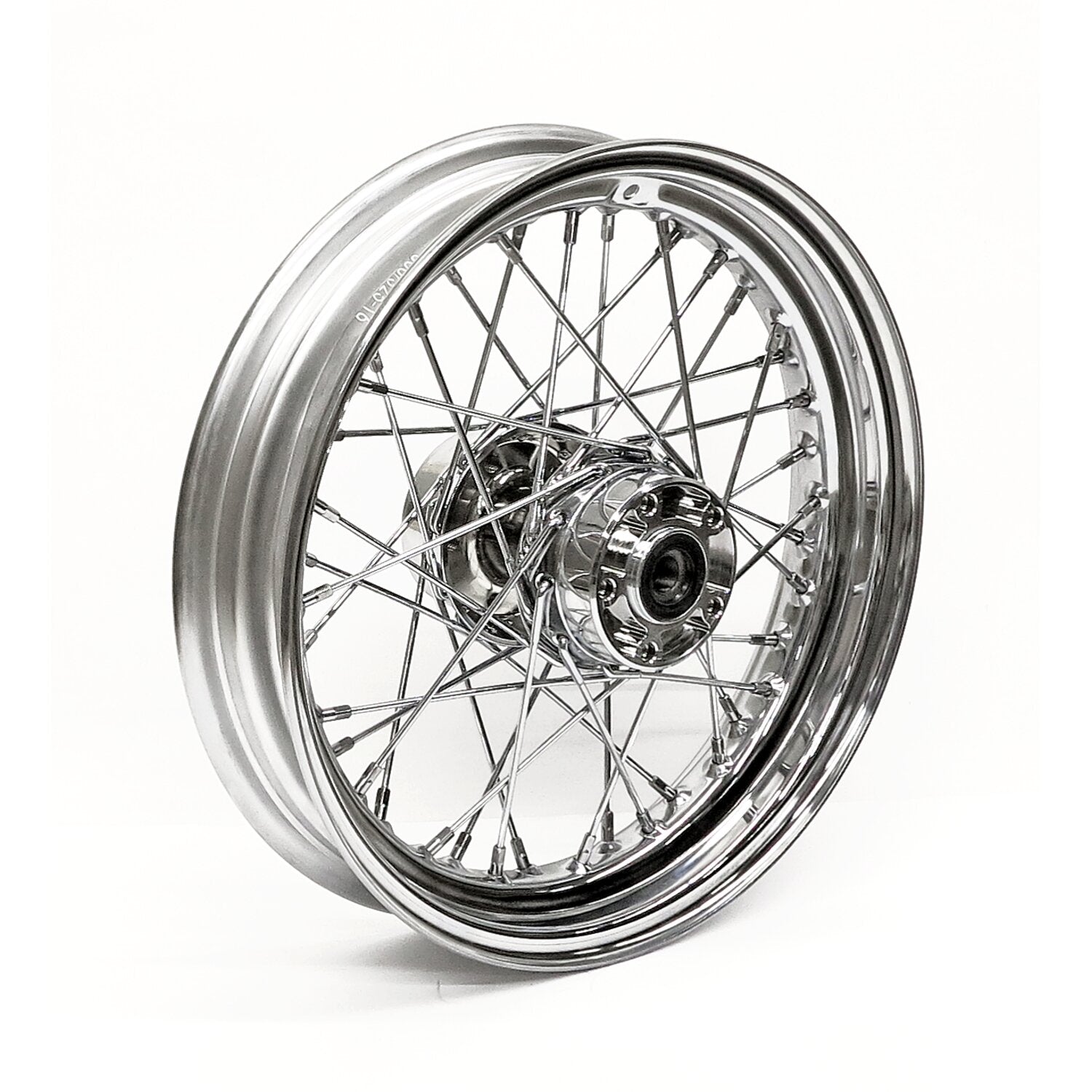 MCS 3.00 x 16 rear wheel 40 spokes chrome