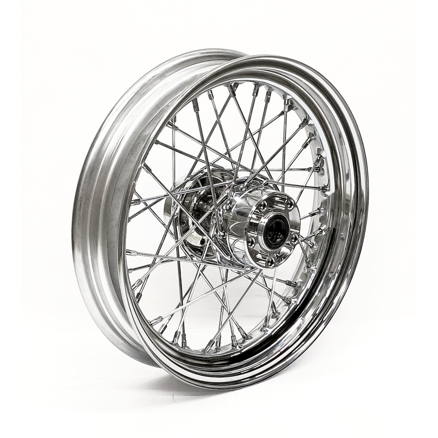 MCS 3.00 x 16 rear wheel 40 spokes chrome