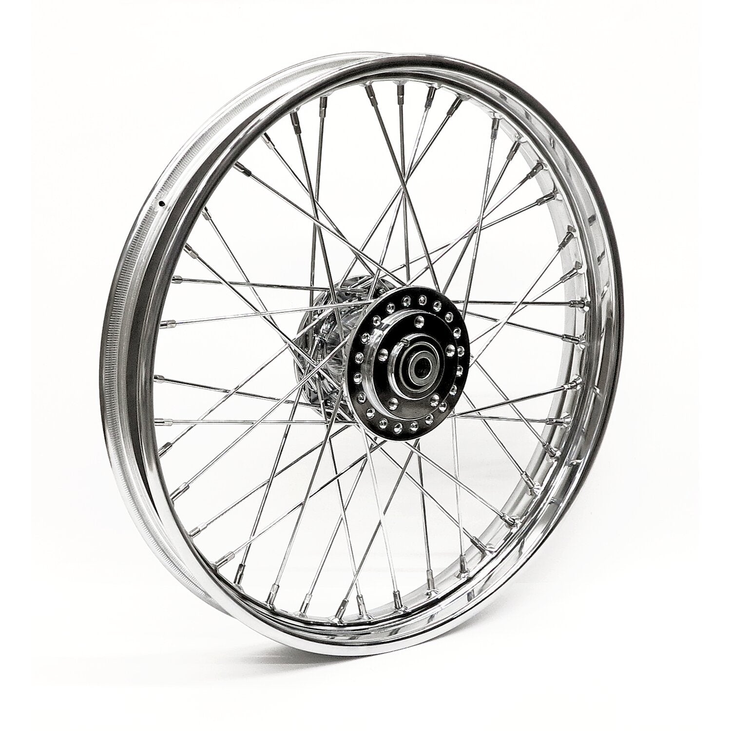 MCS 2.15 x 21 front wheel 40 spokes chrome