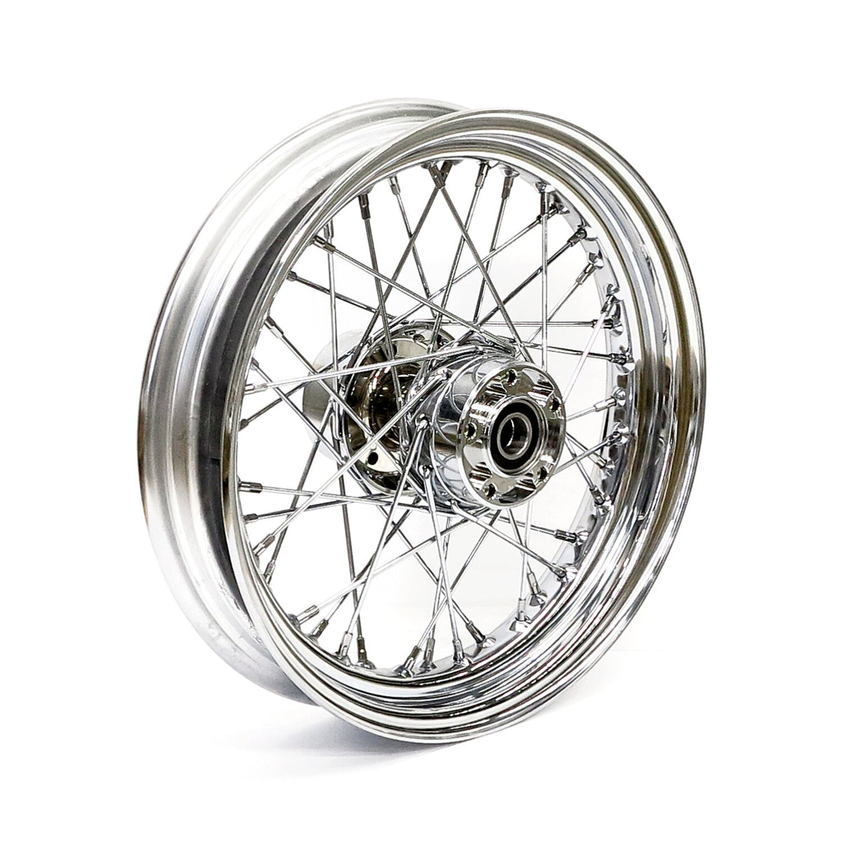 MCS 3.00 x 16 rear wheel 40 spokes chrome