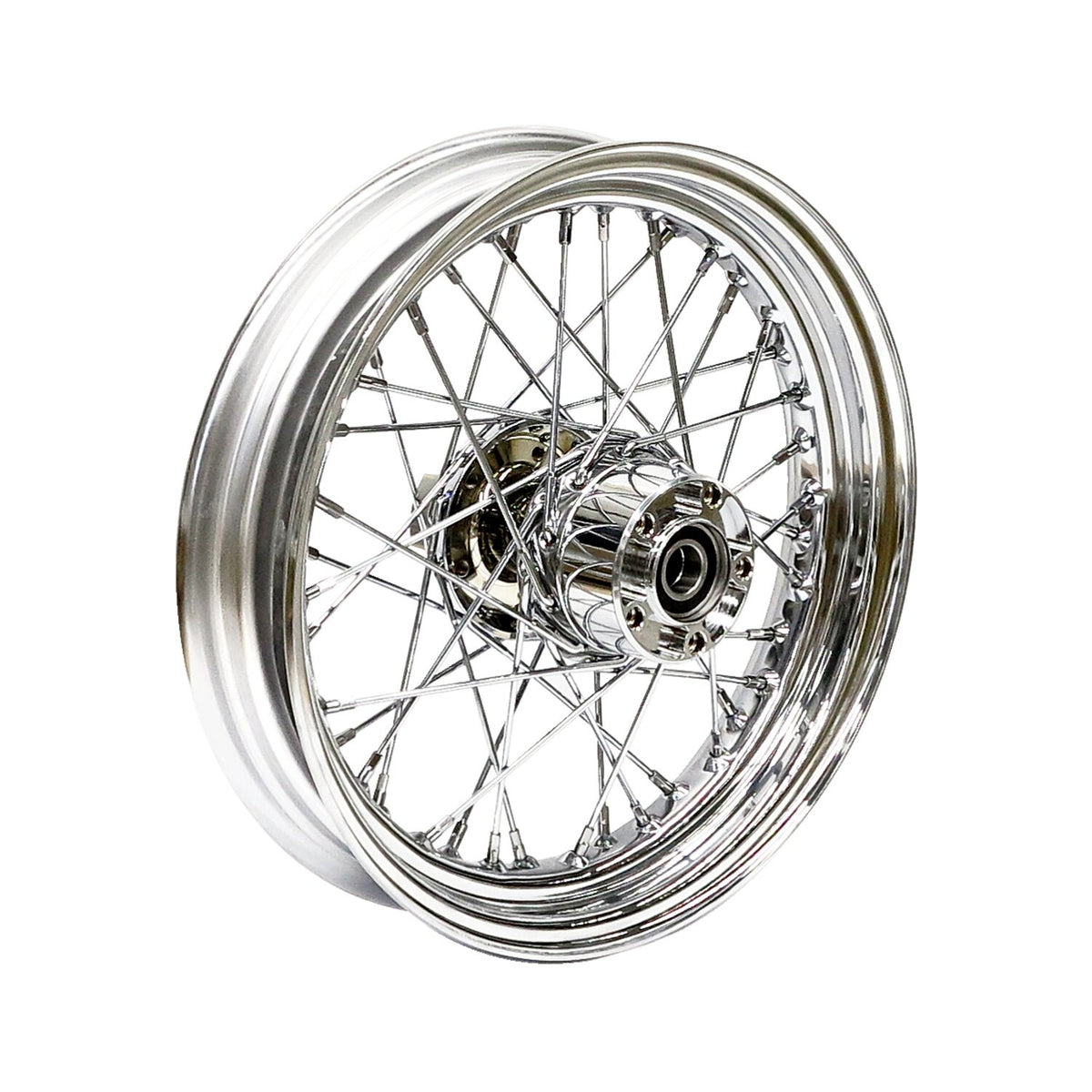 MCS 3.00 x 16 rear wheel 40 spokes chrome