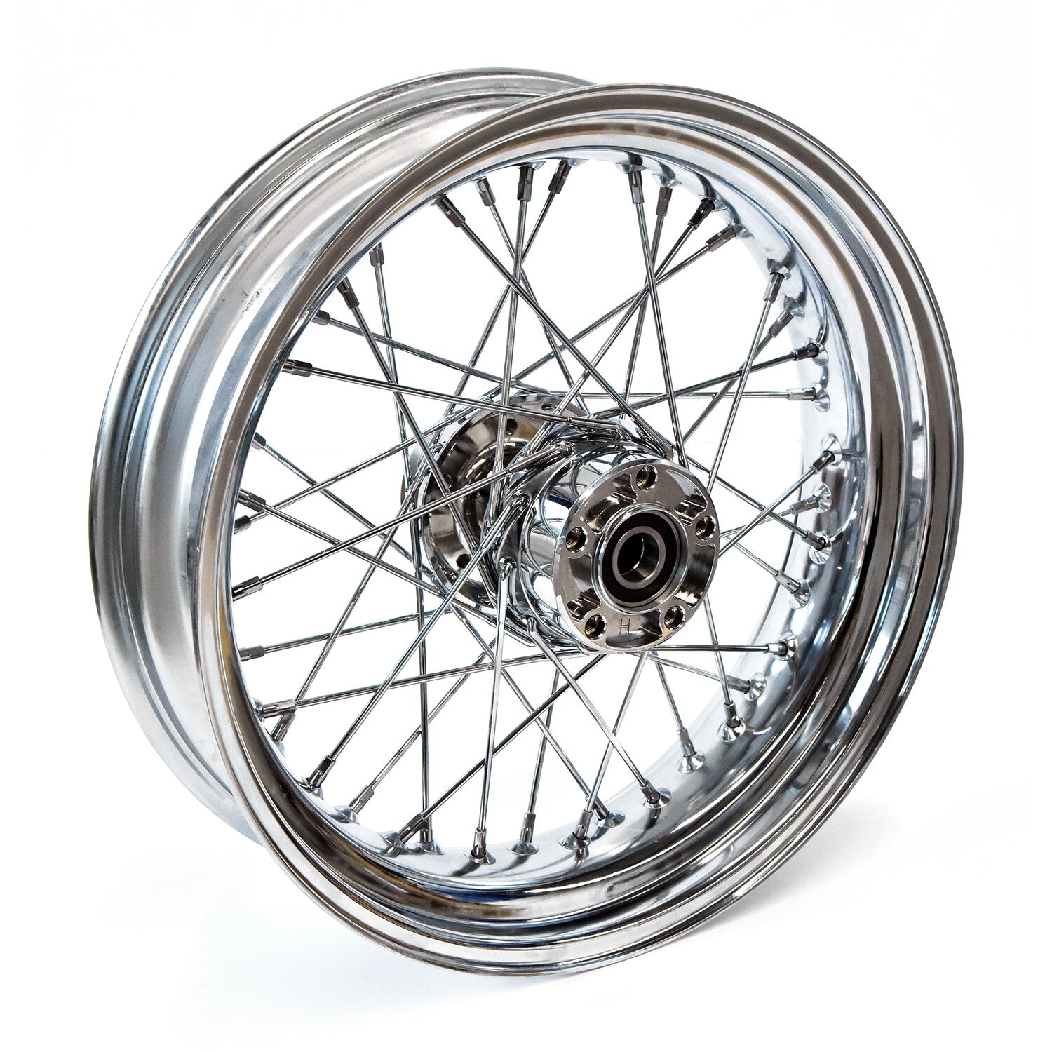 MCS 4.50 x 17 rear wheel 40 spokes chrome