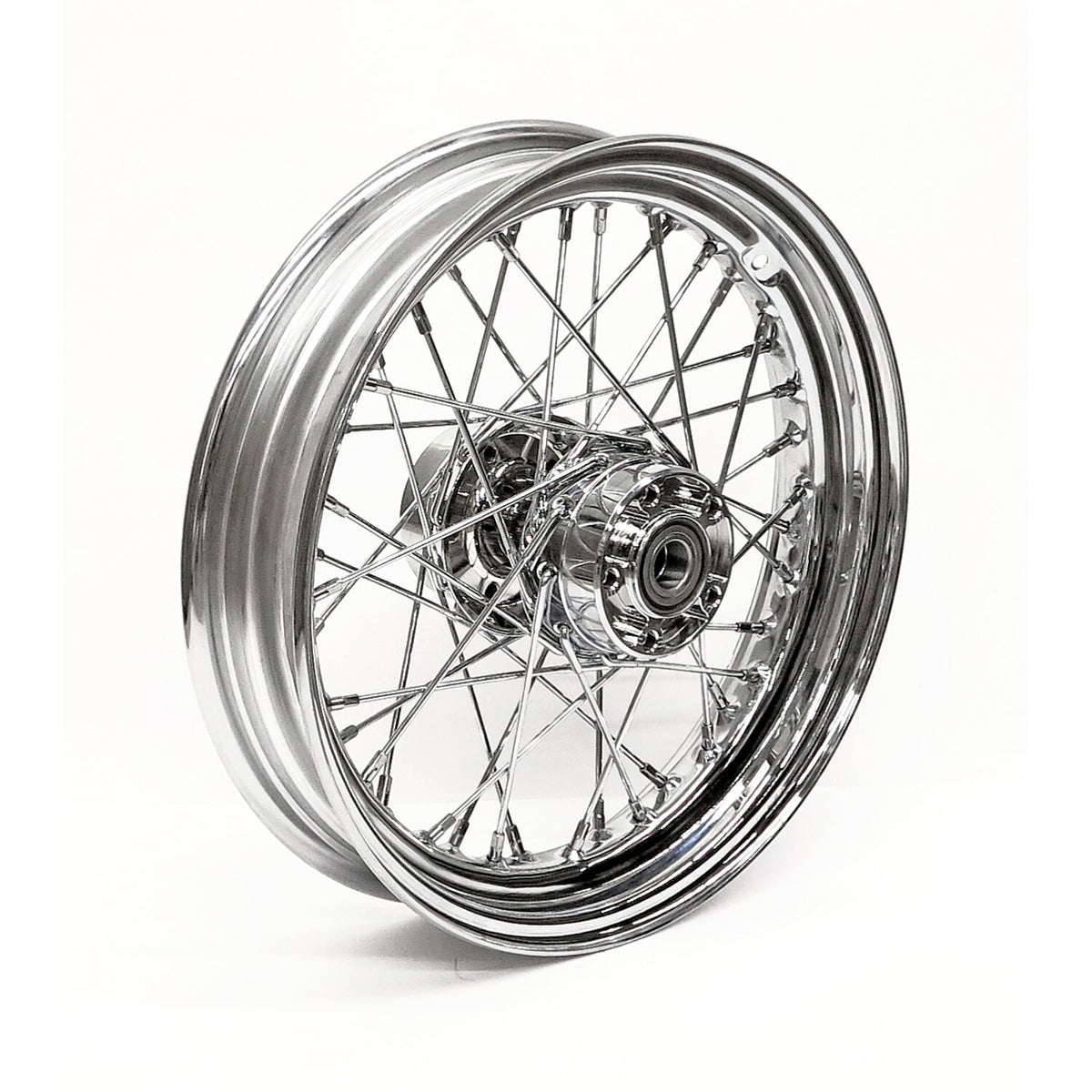 MCS 3.00 x 16 rear wheel 40 spokes chrome