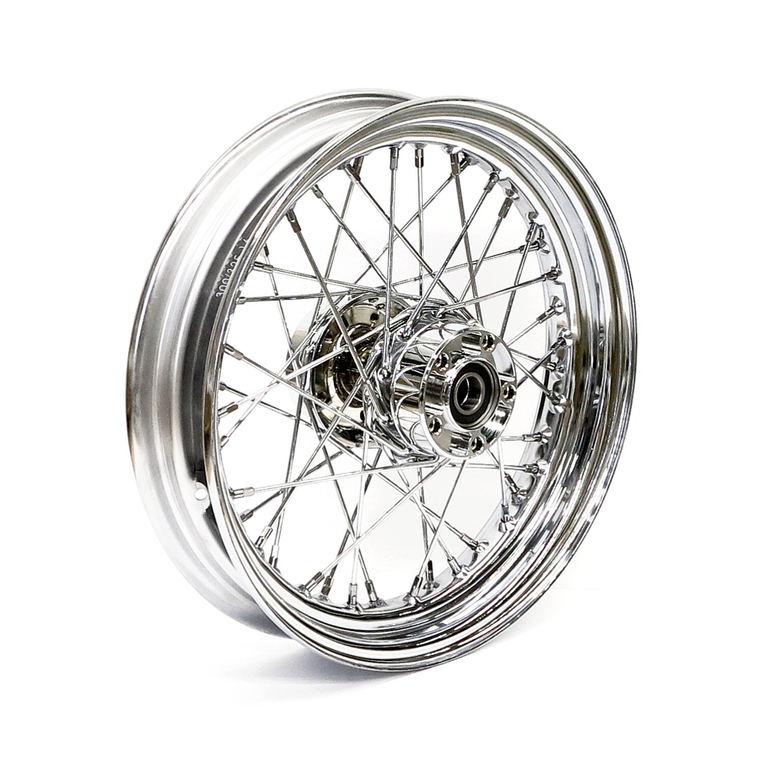 MCS 3.00 x 16 rear wheel 40 spokes chrome