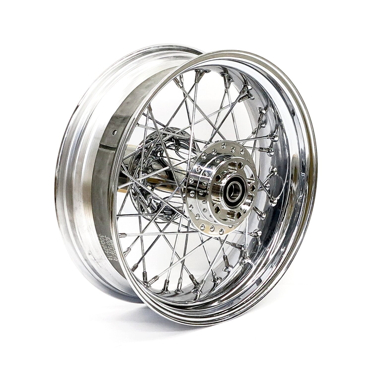 MCS 5.00 x 16 rear wheel 40 spokes chrome