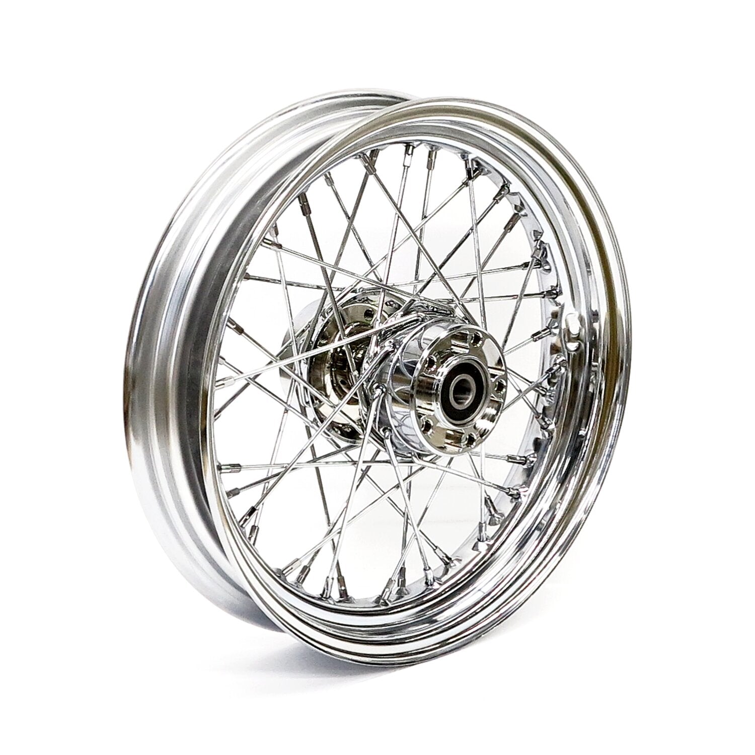 MCS 3.00 x 16 rear wheel 40 spokes chrome