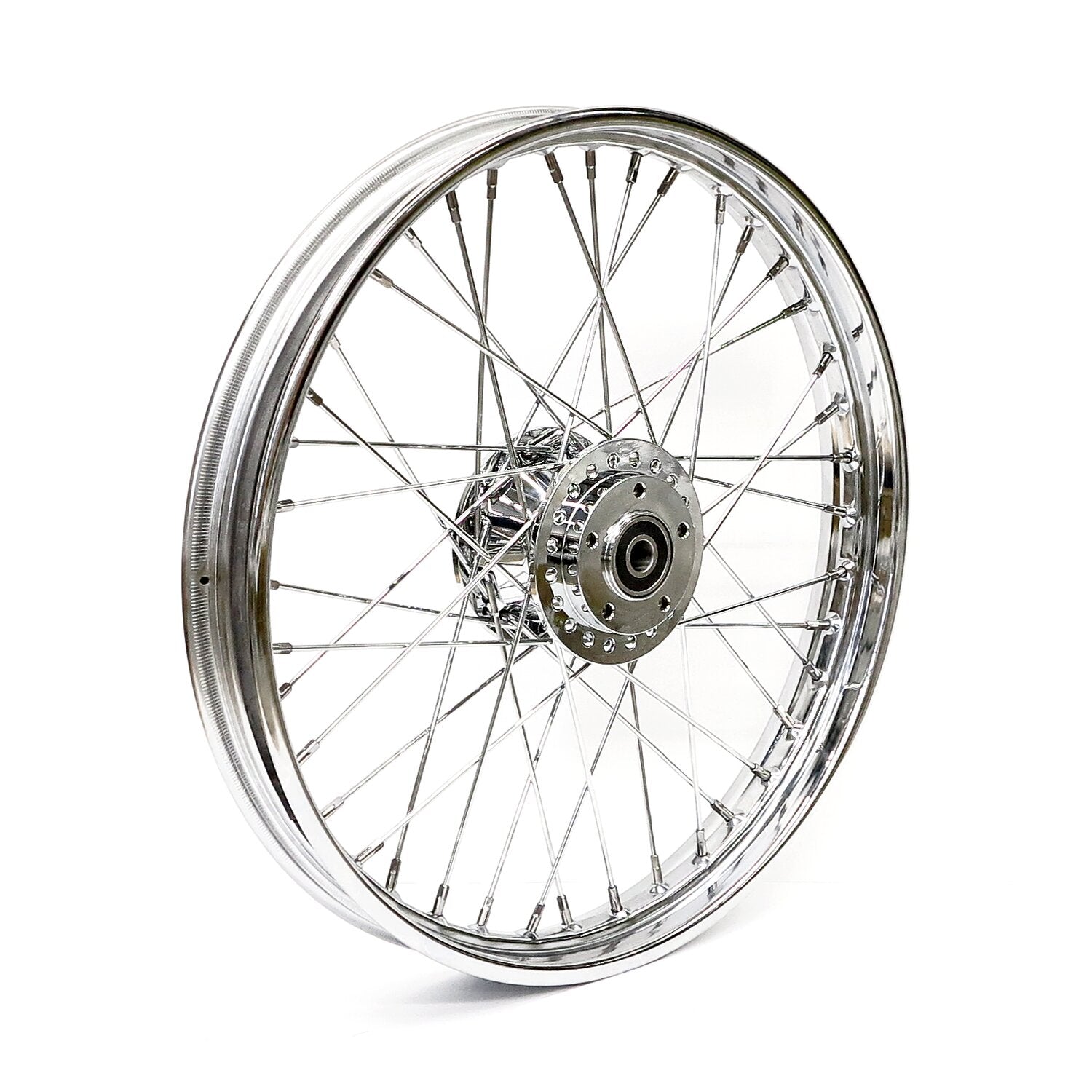 MCS 2.15 x 21 front wheel 40 spokes chrome
