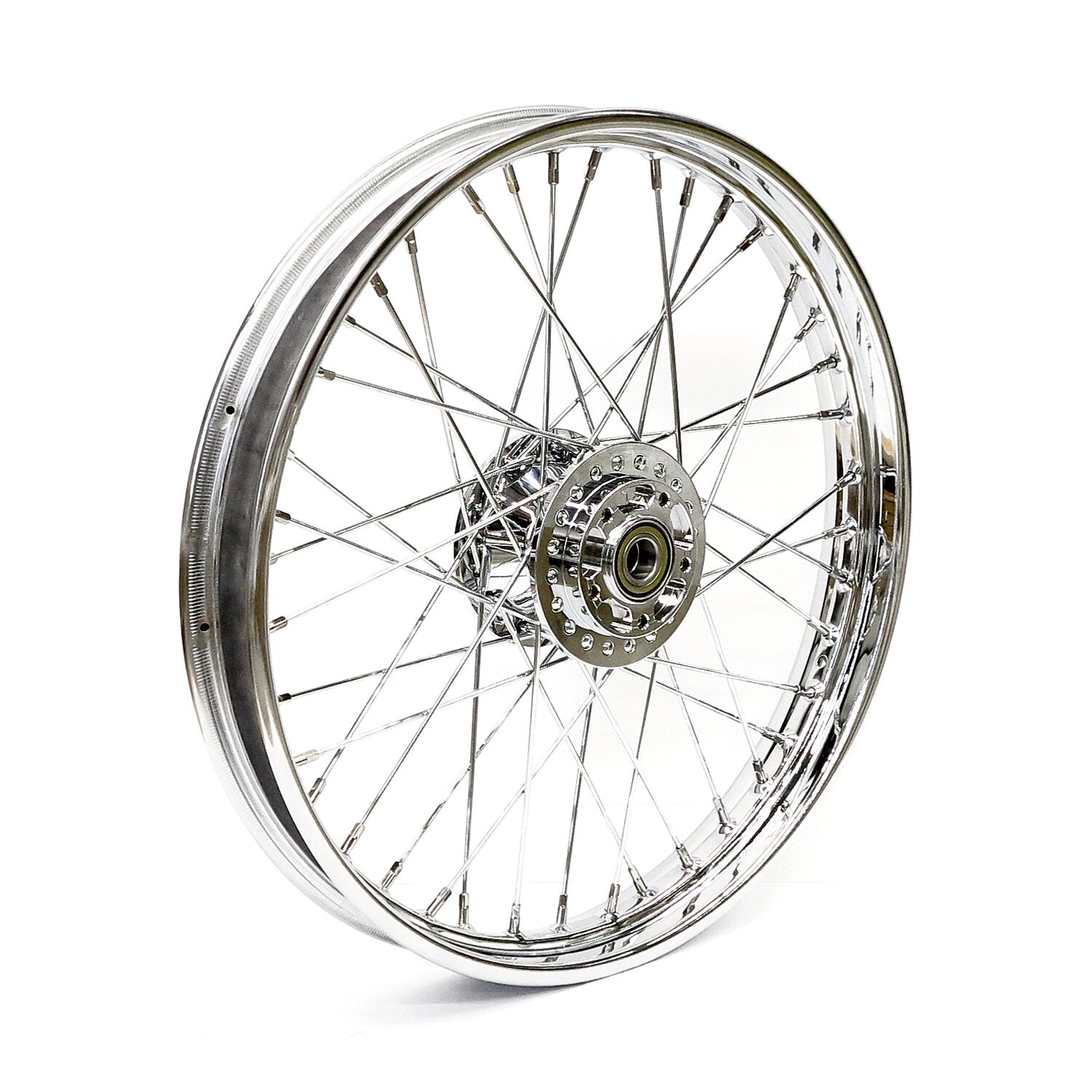 MCS 2.15 x 21 front wheel 40 spokes chrome