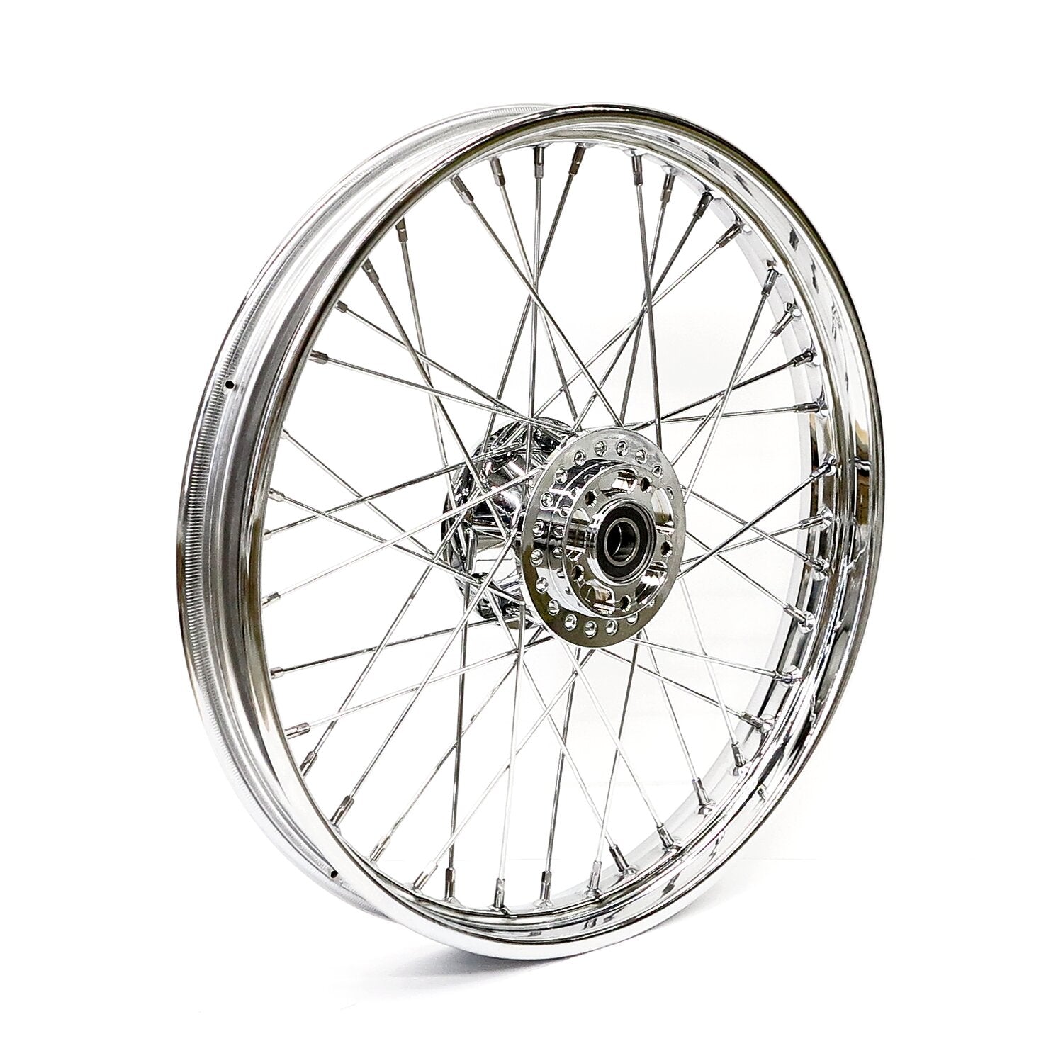 MCS 2.15 x 21 front wheel 40 spokes chrome