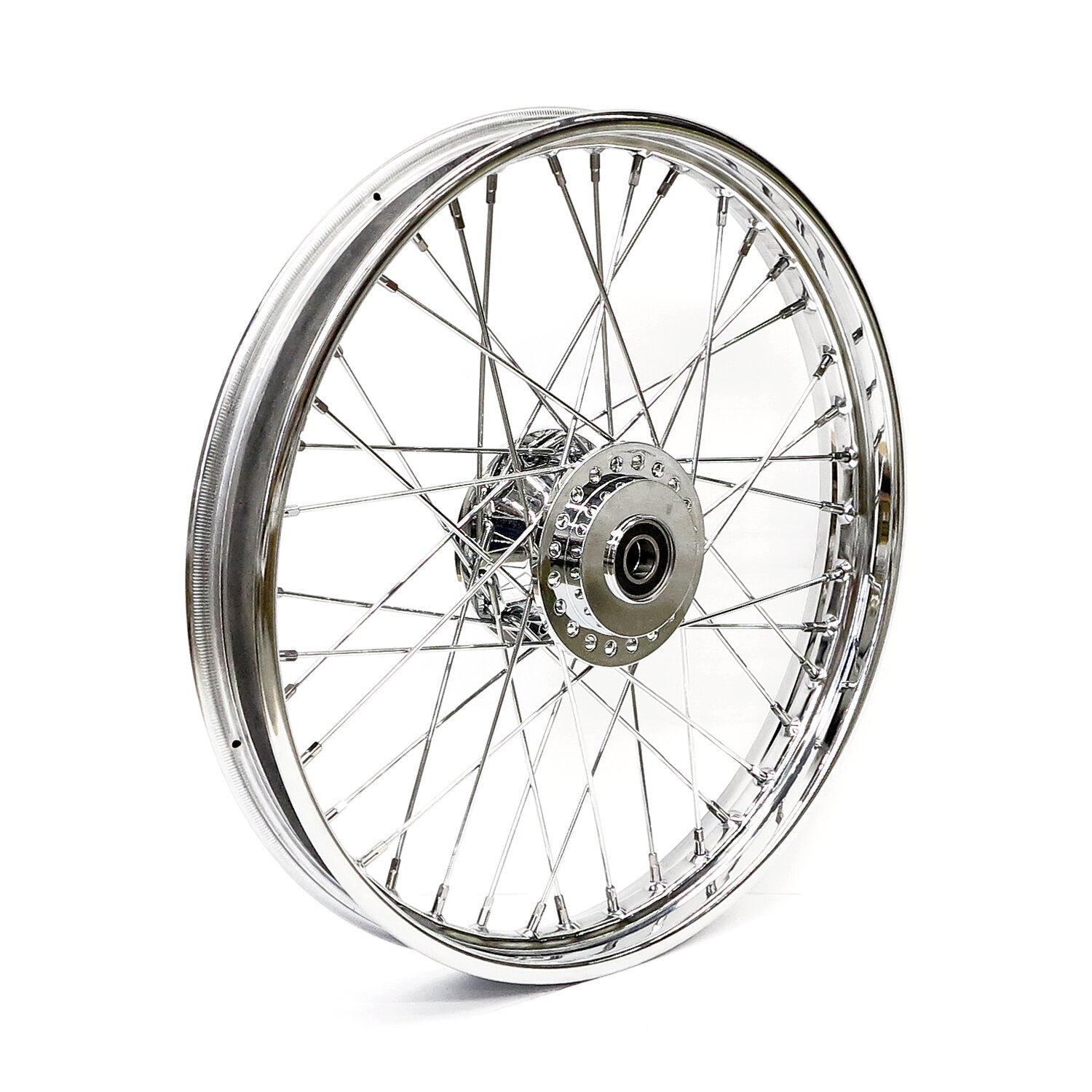 MCS 2.15 x 21 front wheel 40 spokes chrome