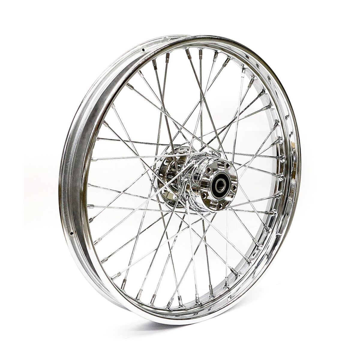 MCS 2.15 x 21 front wheel 40 spokes chrome