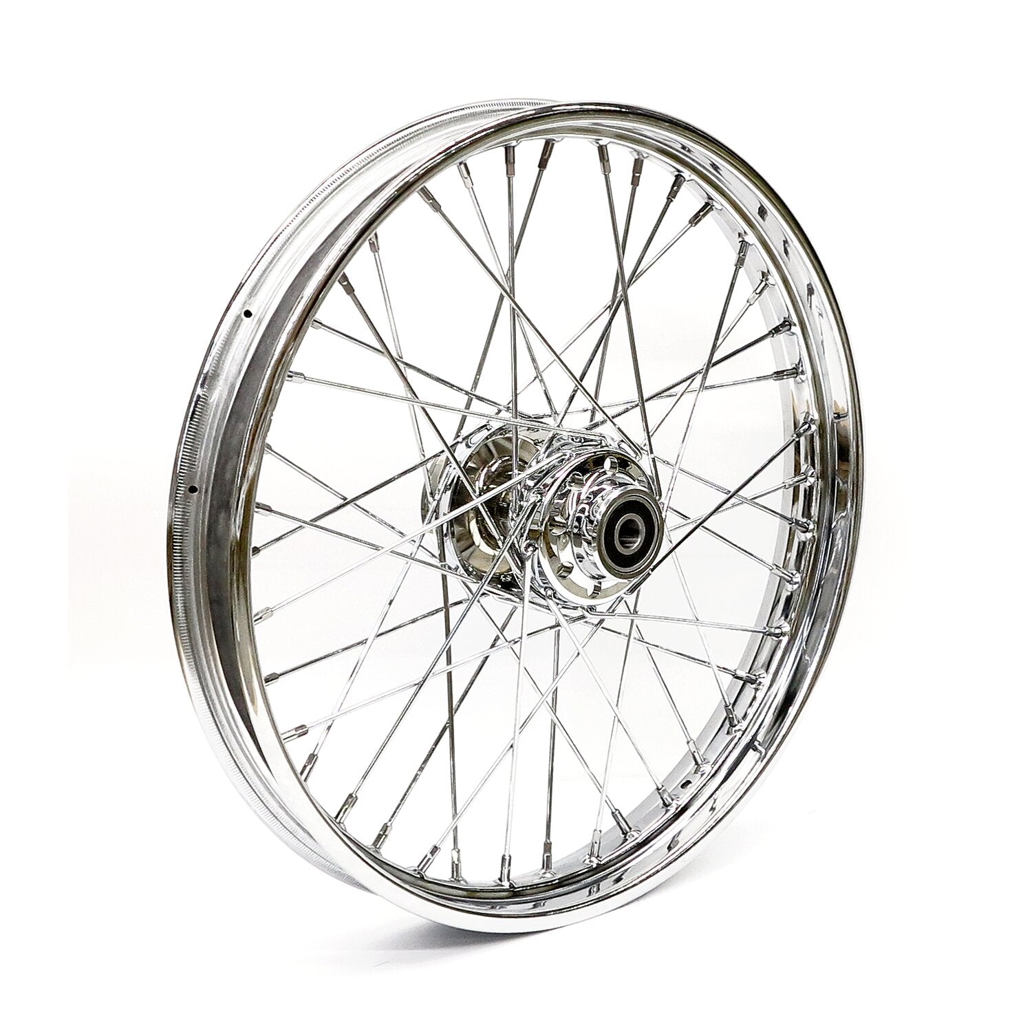 MCS 2.15 x 21 front wheel 40 spokes chrome