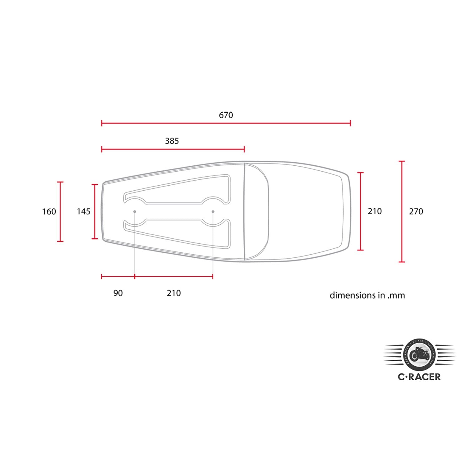C-Racer Bolntor SCR5 Flat Track seat black