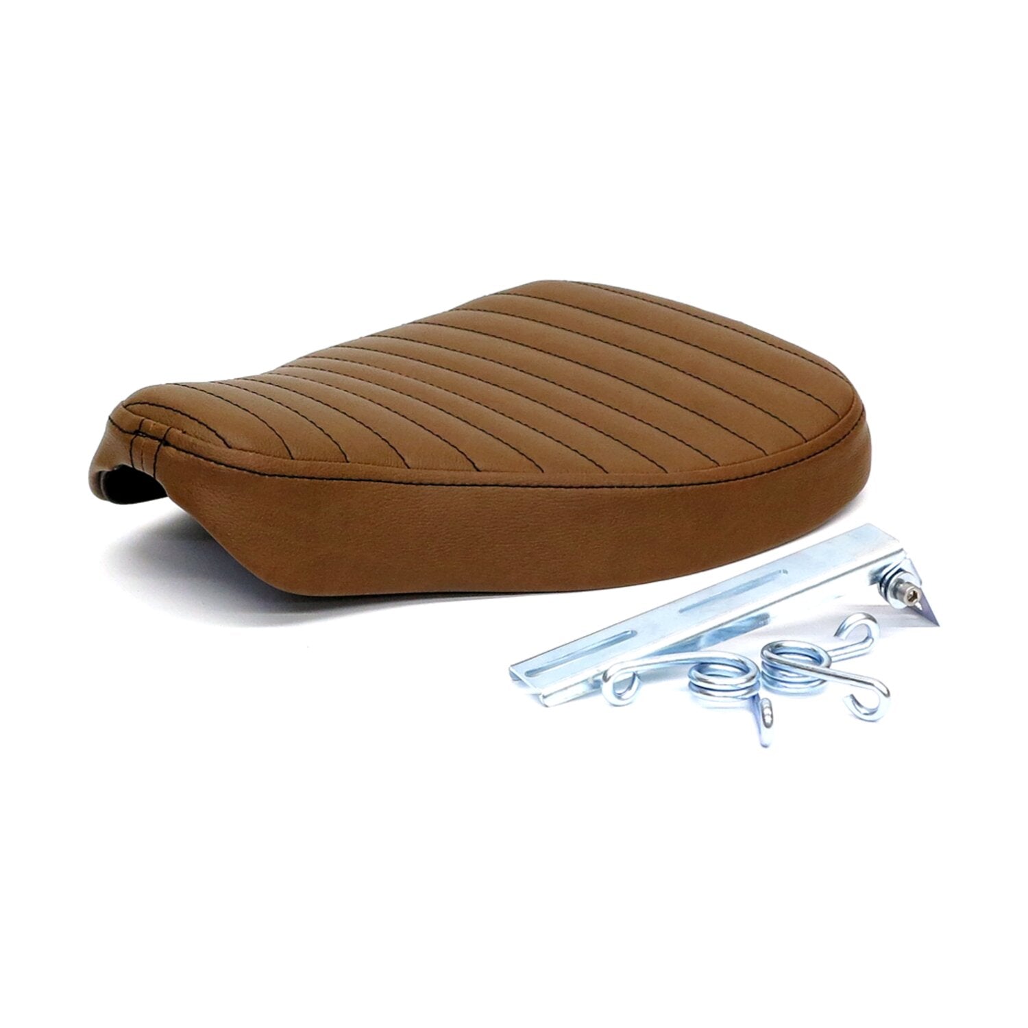 C-Racer Classic bobber solo seat - Large - Dark brown