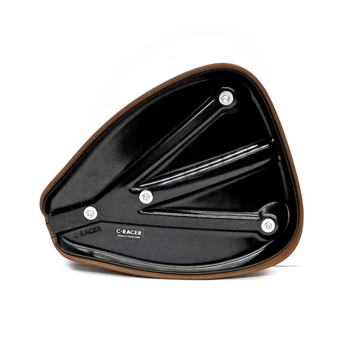 C-Racer Classic bobber solo seat - Medium - Dark brown