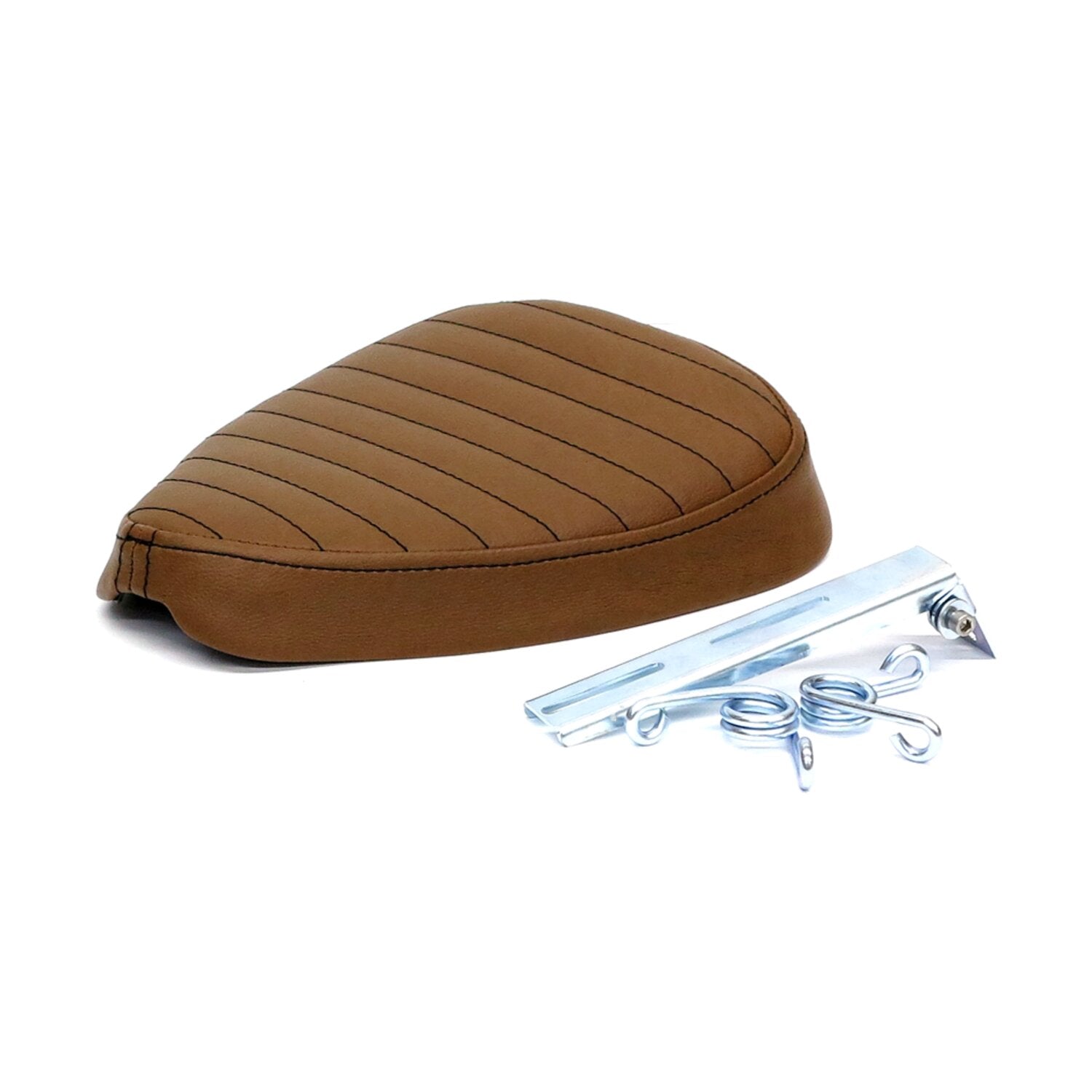 C-Racer Classic bobber solo seat - Medium - Dark brown