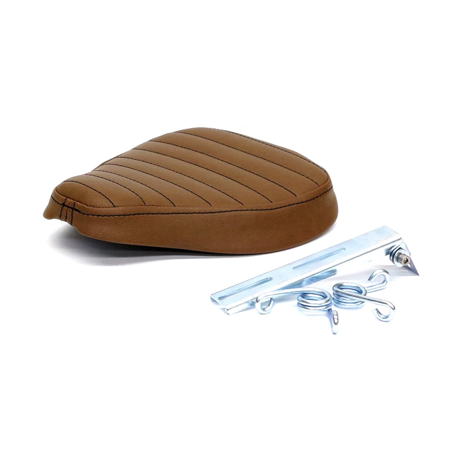 C-Racer Classic bobber solo seat - Small - Dark brown