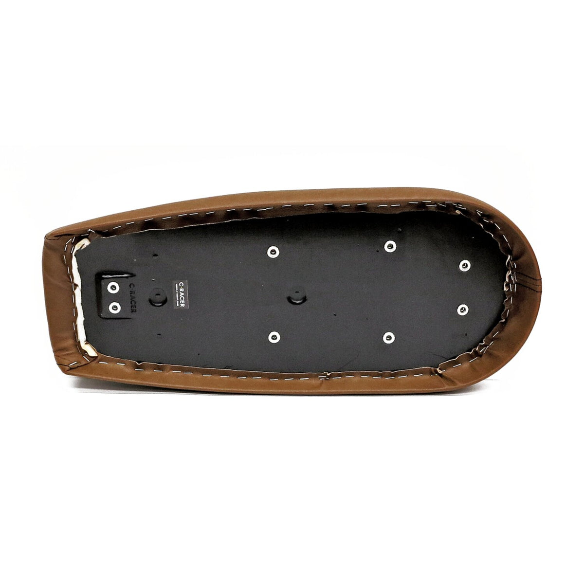C-Racer Fat Scramsadle scrambler seat - Dark brown