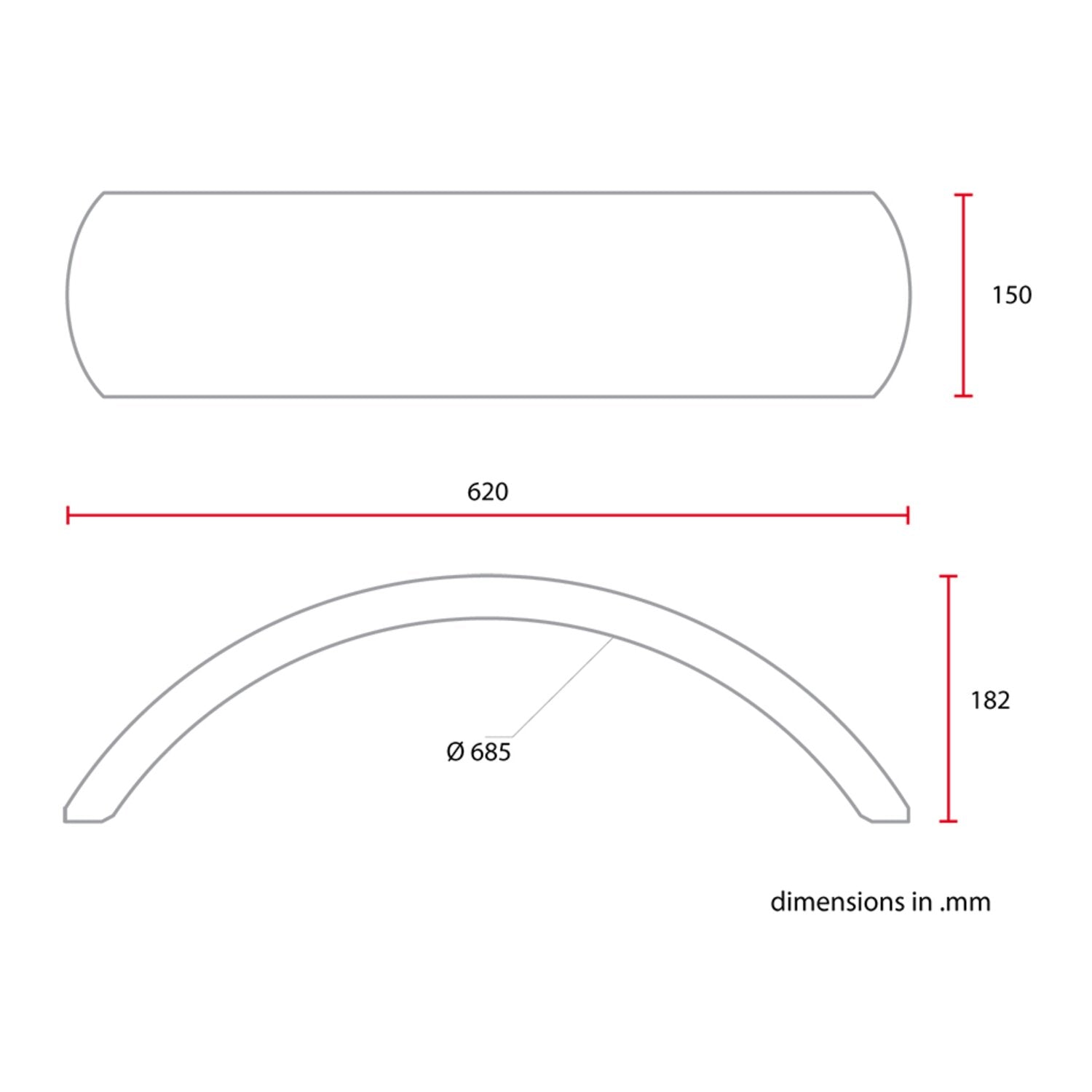 C-Racer universal 17/18" rear fender No1