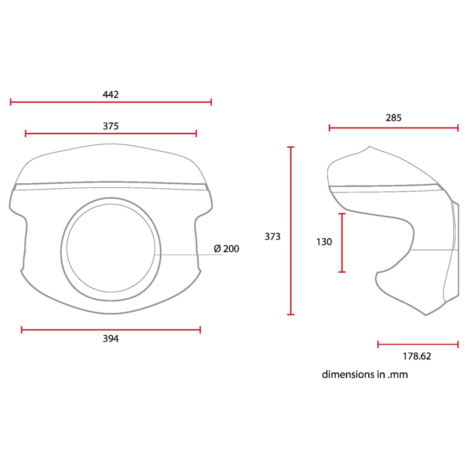 C-Racer universal Cafe Racer mask No7.1