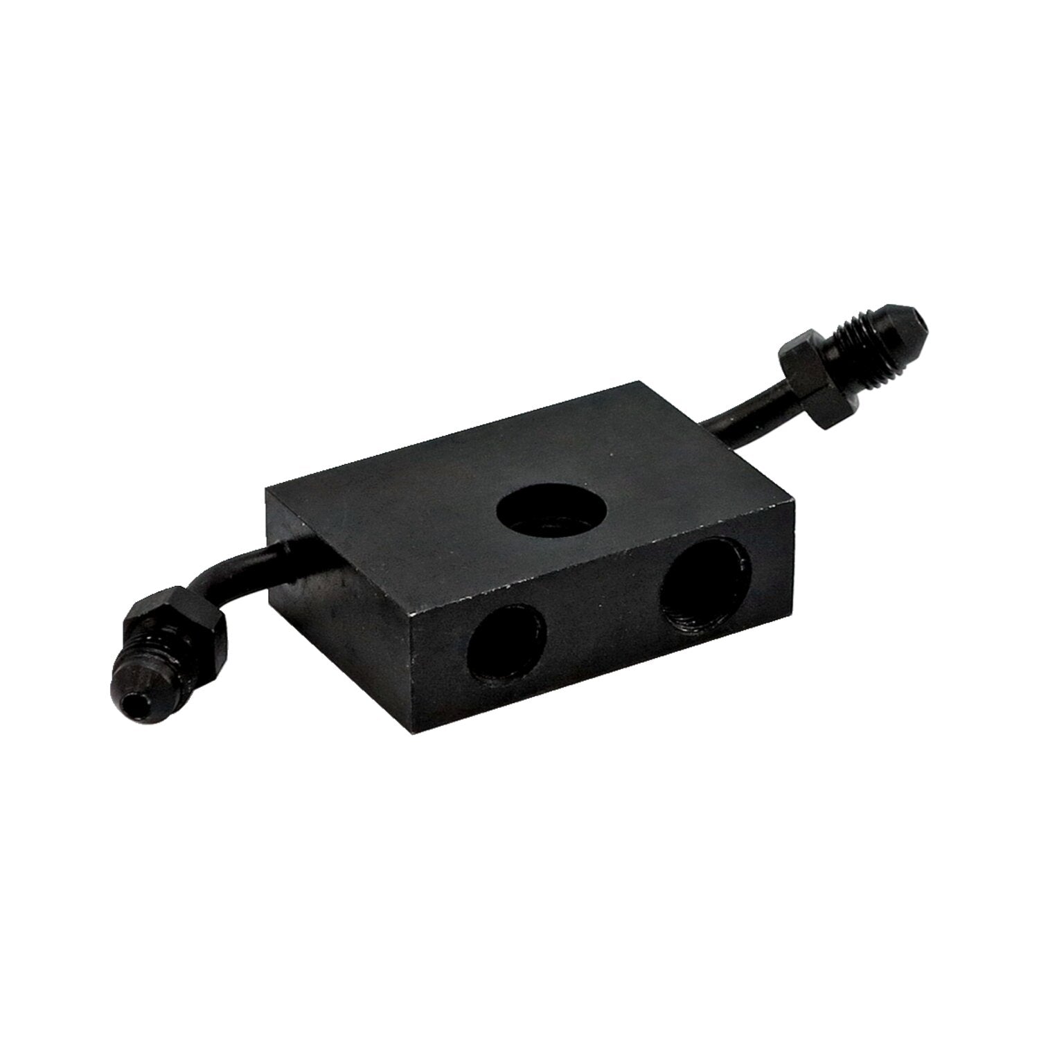 Goodridge ABS adapter front - Black plated carbon steel