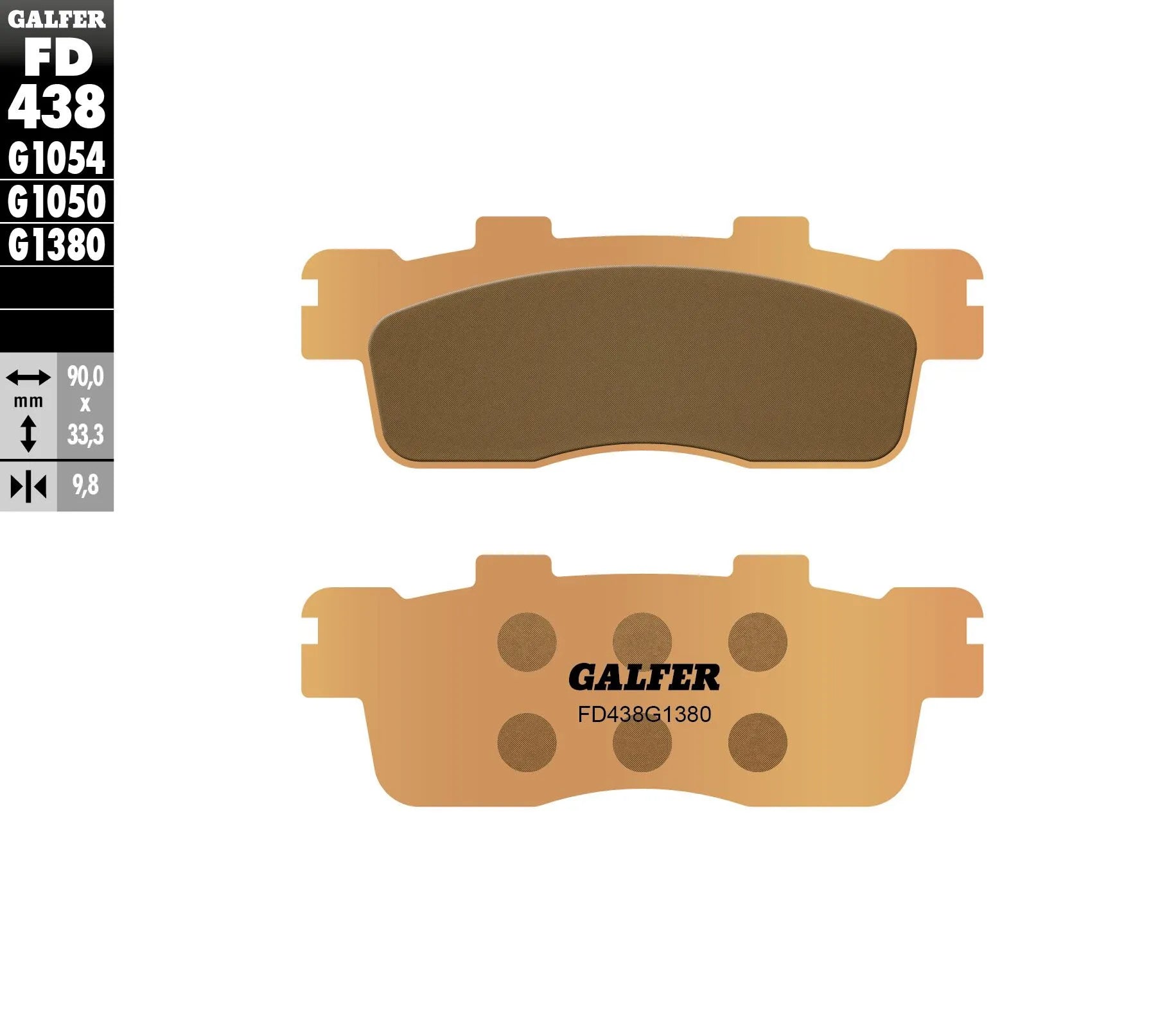 Galfer Hh Sintered Brake Pads - High-performance Braking - Rear