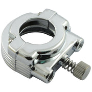 MCS Throttle clamp set dual cable - Chrome