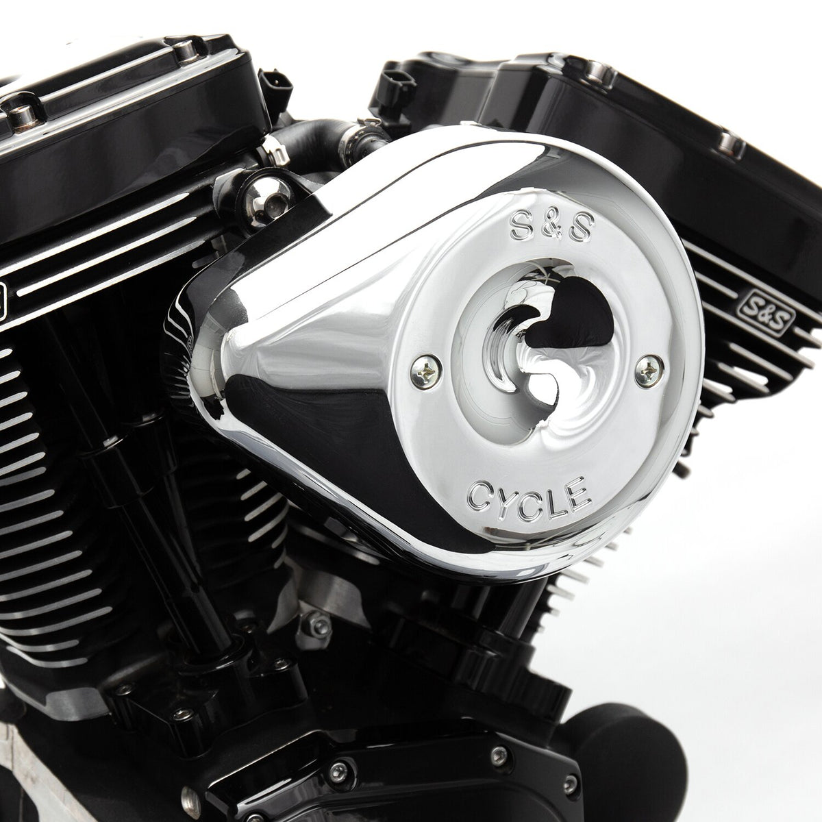 S&S Stealth teardrop air cleaner kit - Chrome
