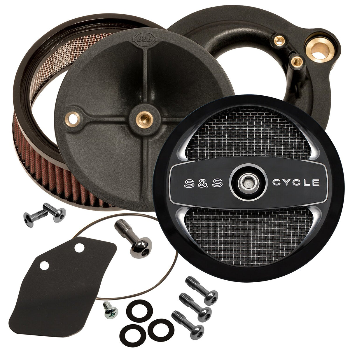 S&S Stealth Air 1 air cleaner kit black