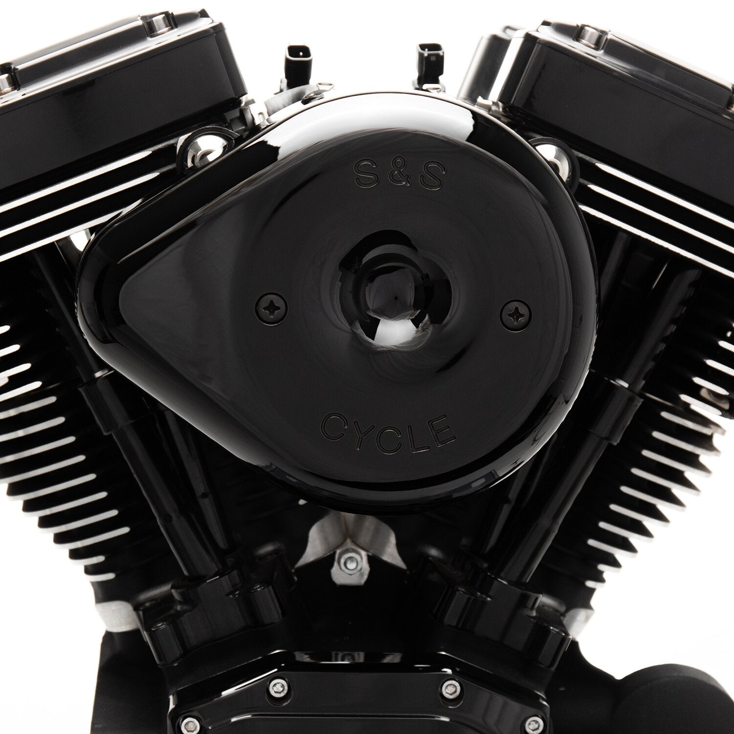 S&S Stealth black teardrop air cleaner kit