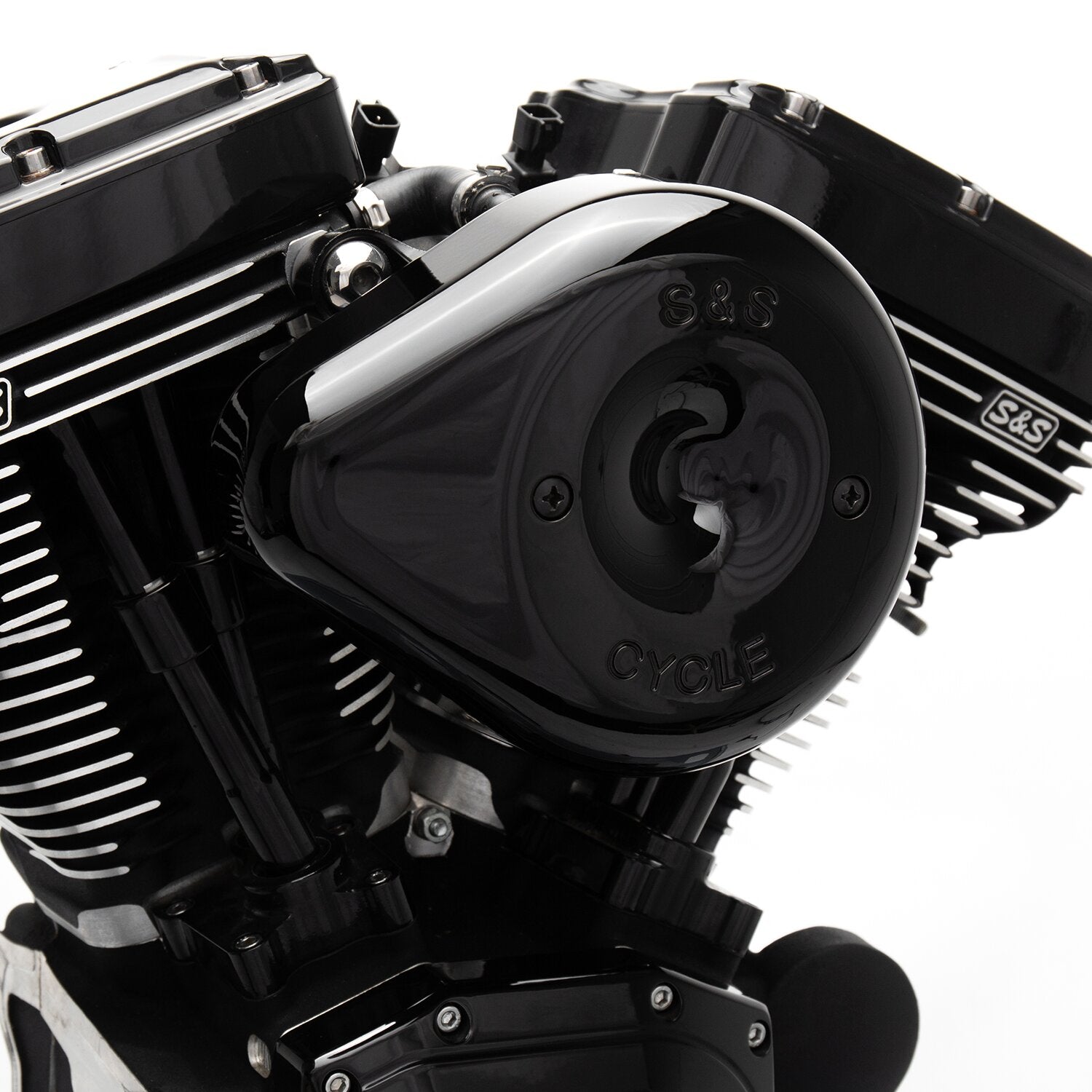 S&S Stealth black teardrop air cleaner kit