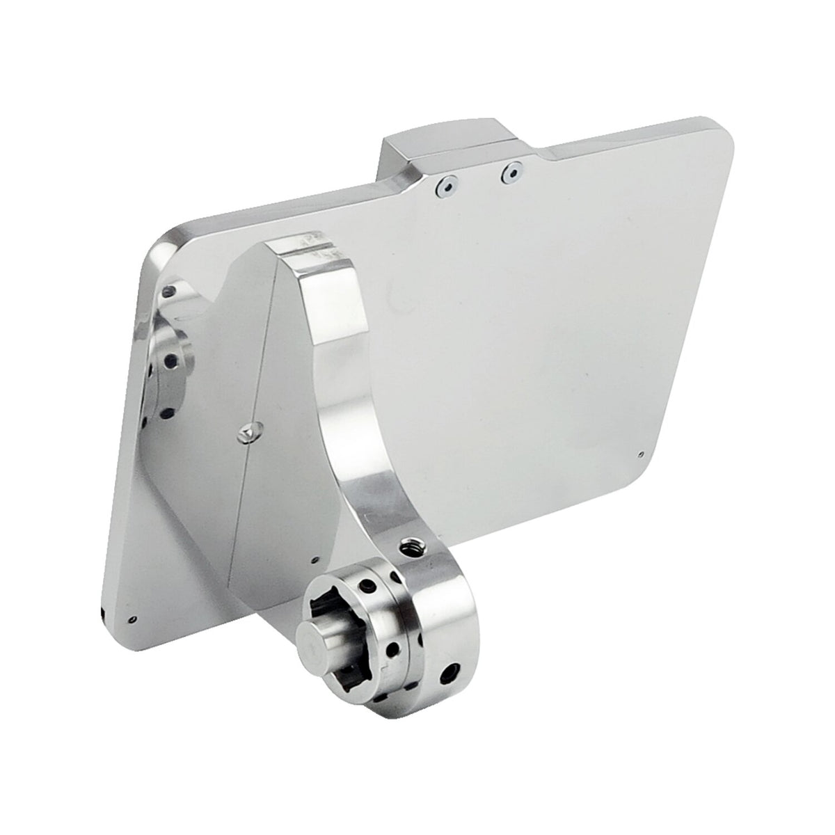 CPV 'slide-in' license plate bracket - Side mount polished